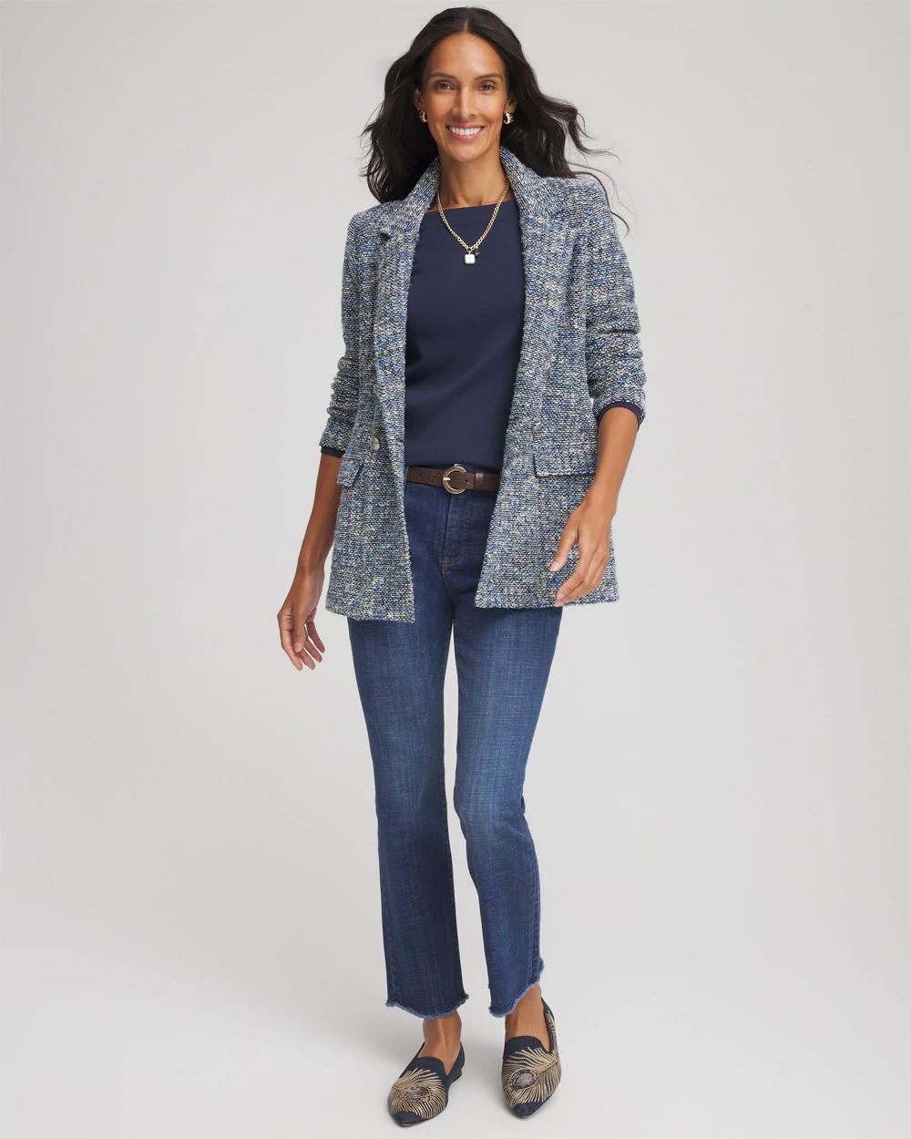 Stretch Cotton Boatneck Tunic