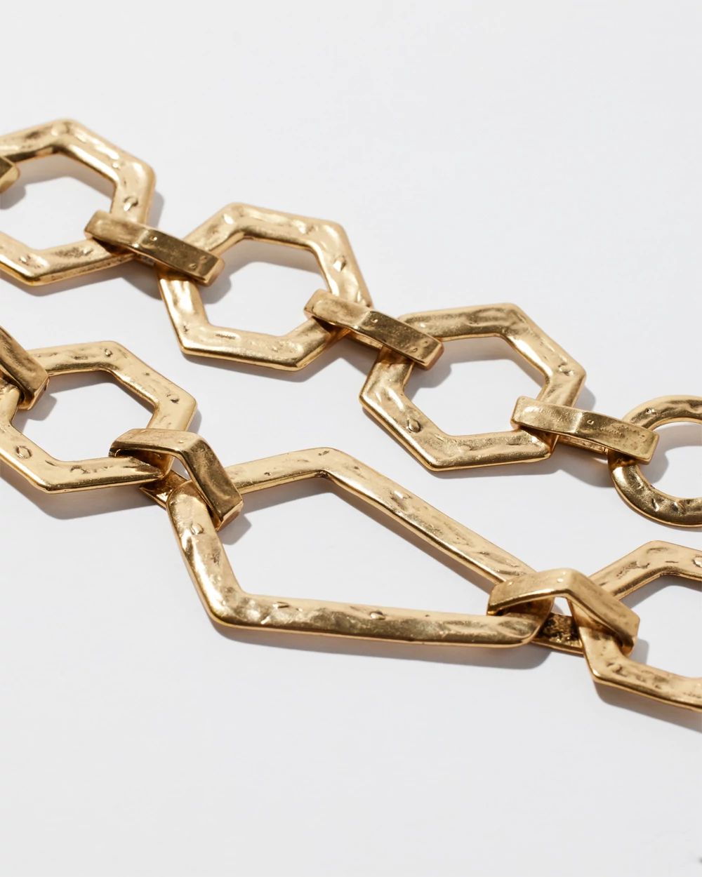 Gold Tone Bib Necklace