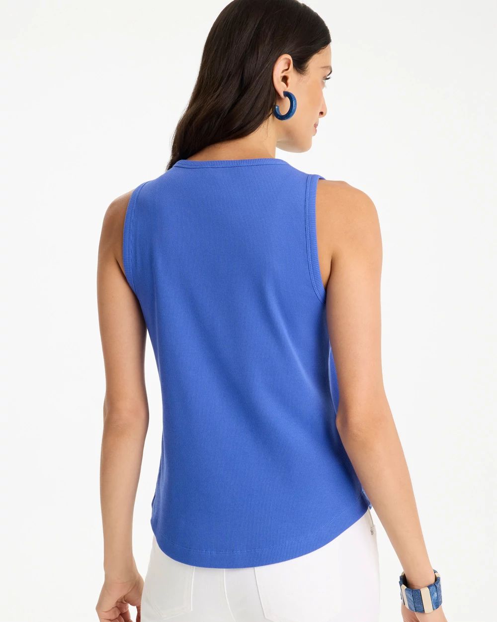 High Neck Rib Tank