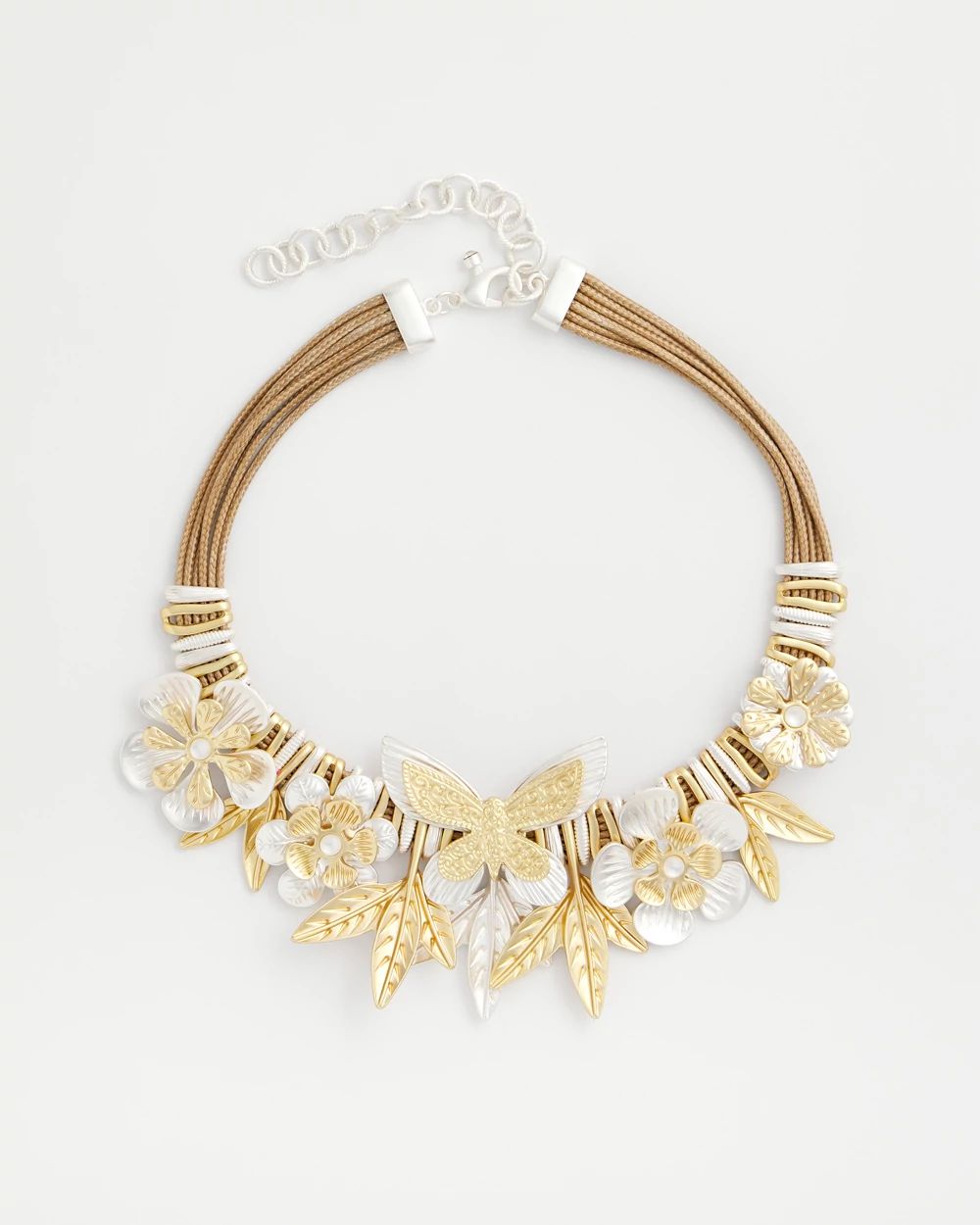 Butterfly Statement Bib Necklace