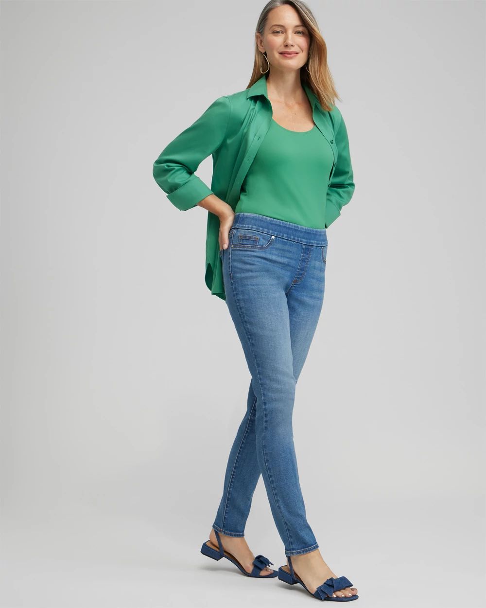 Patch Detail Pull-on Jeggings
