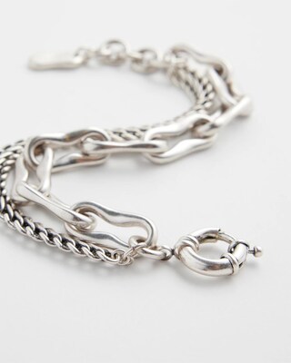 Silver Tone Chain Bracelet