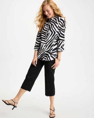 No Iron™ Stretch Animal Print Shirt click to view larger image.