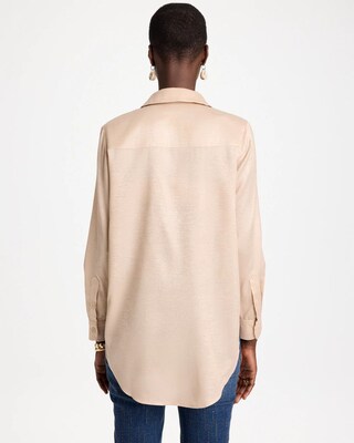 Velvet Collared Long-Sleeve Tunic click to view larger image.