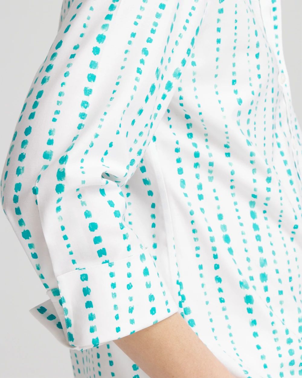 No Iron™ Sateen Bubble Print Shirt