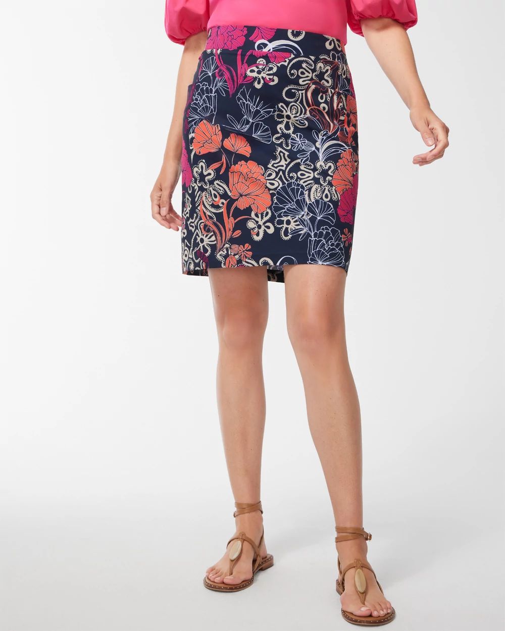 Zenergy UPF Floral Side Pocket Skort