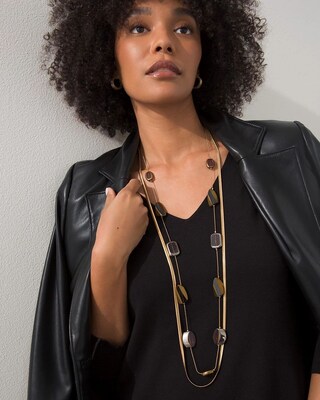 Two-Strand Long Necklace