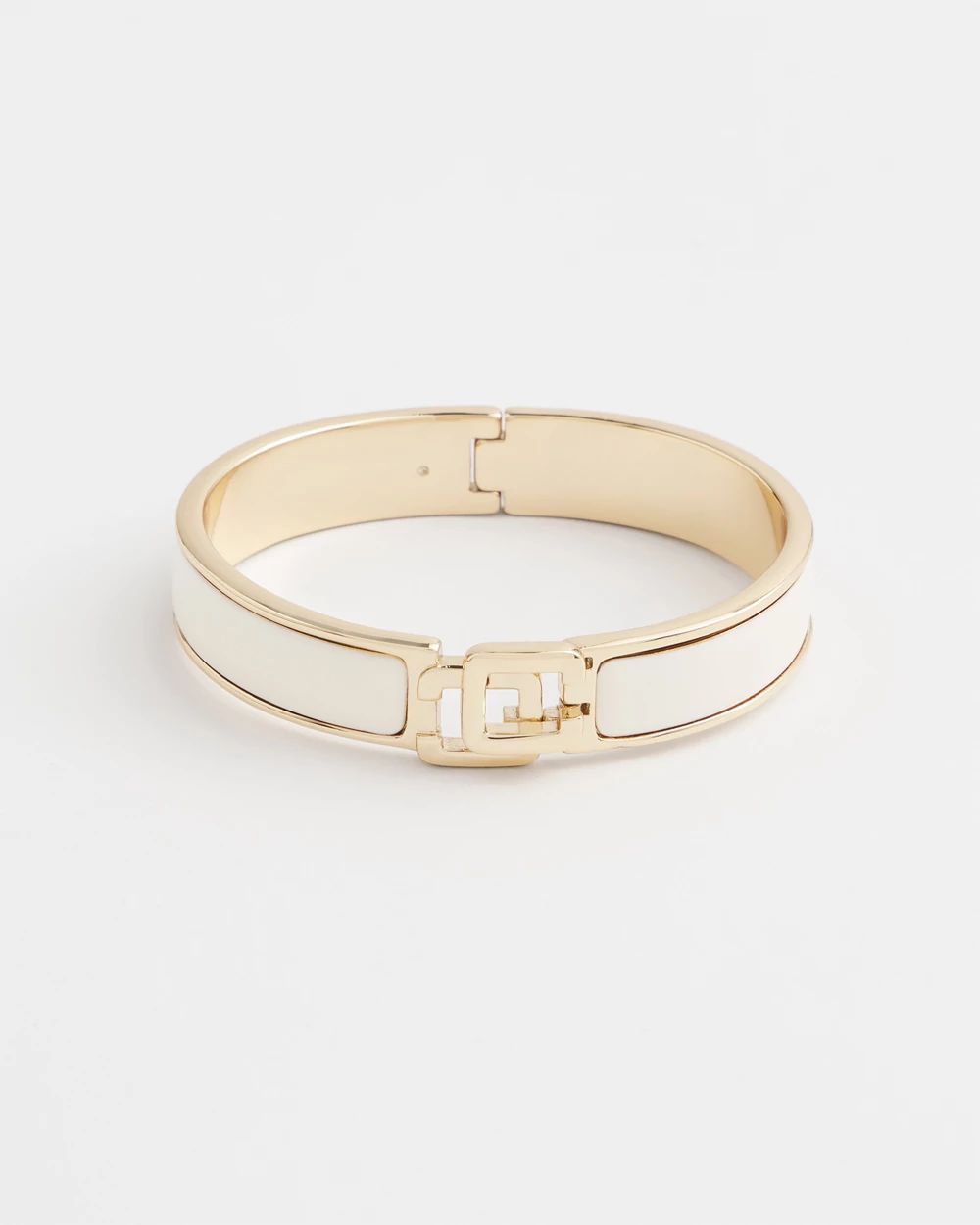White Chico's Click Bangle