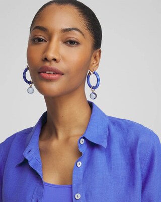 No Droop™ Convertible Blue Hoops