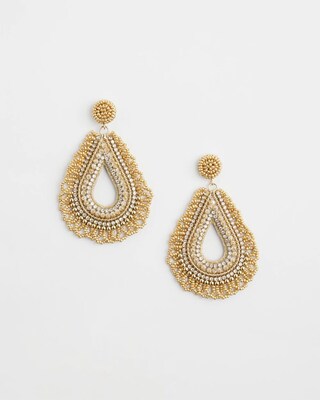 Beaded Teardrop Earrings
