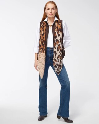 Animal Print Oblong Scarf