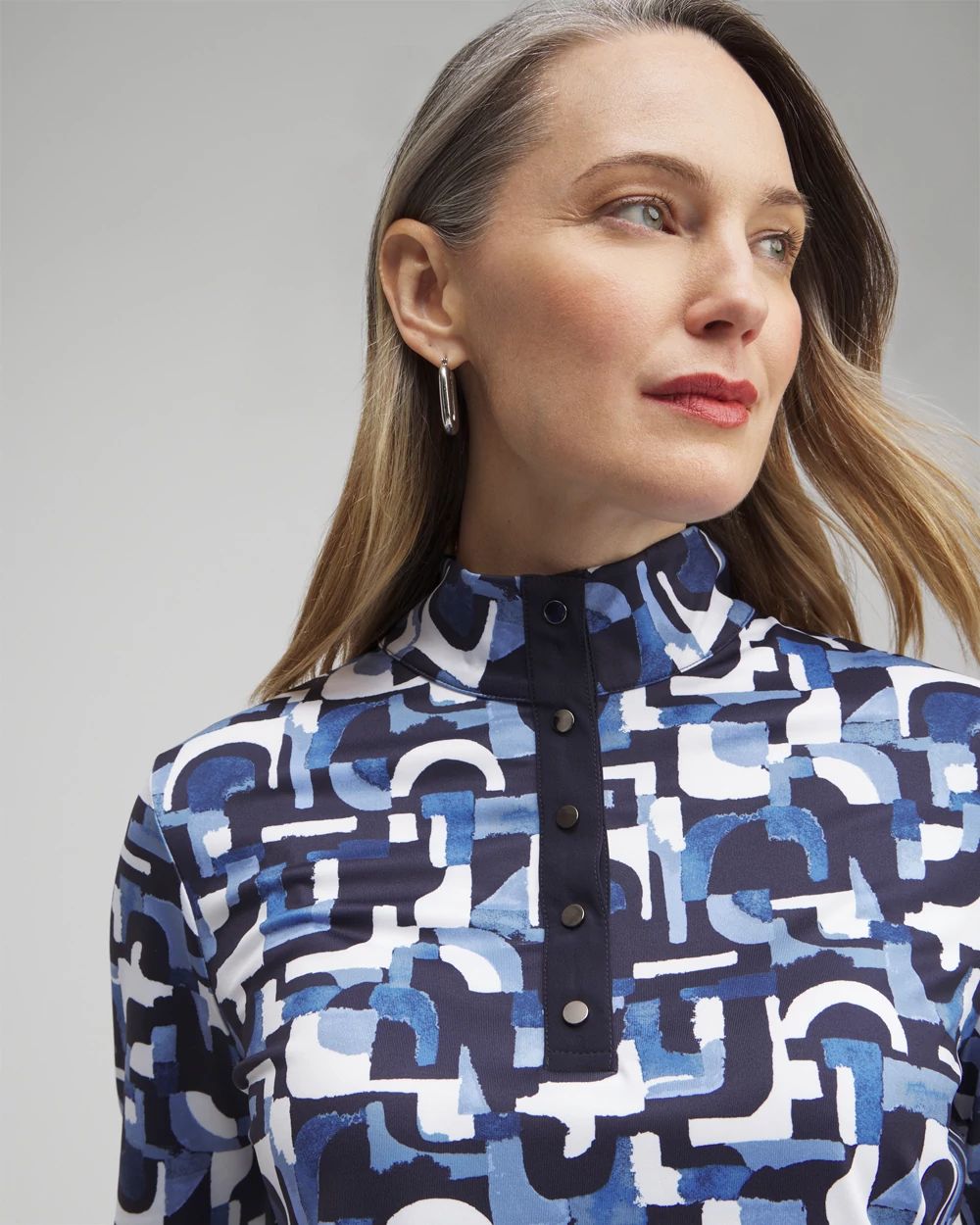 ® UPF Geo Long Sleeve Top