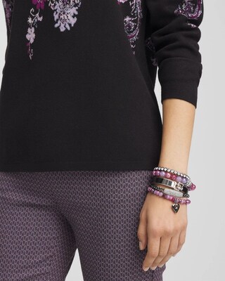 Hematite Pavé Bar Bracelet