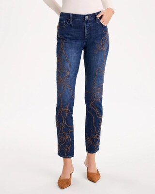 Girlfriend Slim Ankle Jeans click to view larger image.