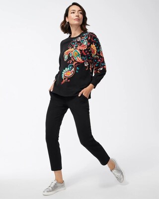 Zenergy French Terry Paisley Sweatshirt
