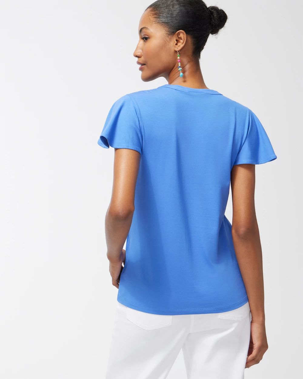 Touch of Cool Flutter Sleeve Tee