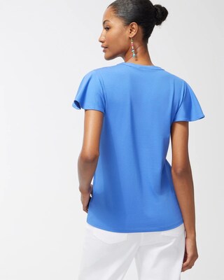 Touch of Cool Flutter Sleeve Tee