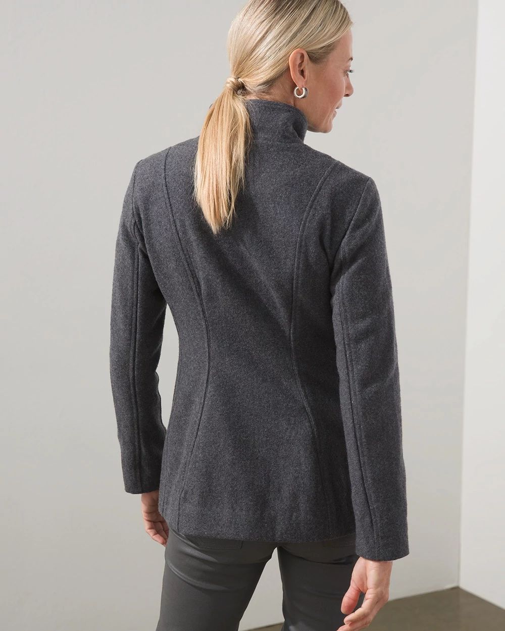 Wool-Blend Embellished Jacket