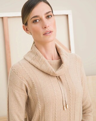 Zenergy Cotton Cashmere Cable Knit Sweater