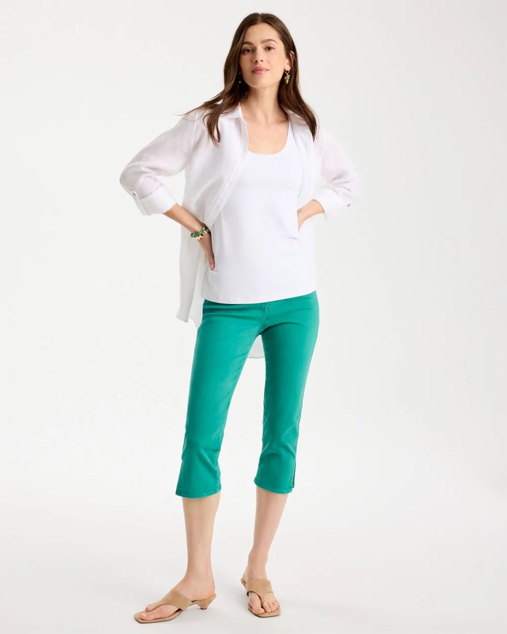 Pull-On Capri Jeans