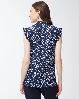 Zenergy UPF Neema Pebble Print Sleeveless Polo