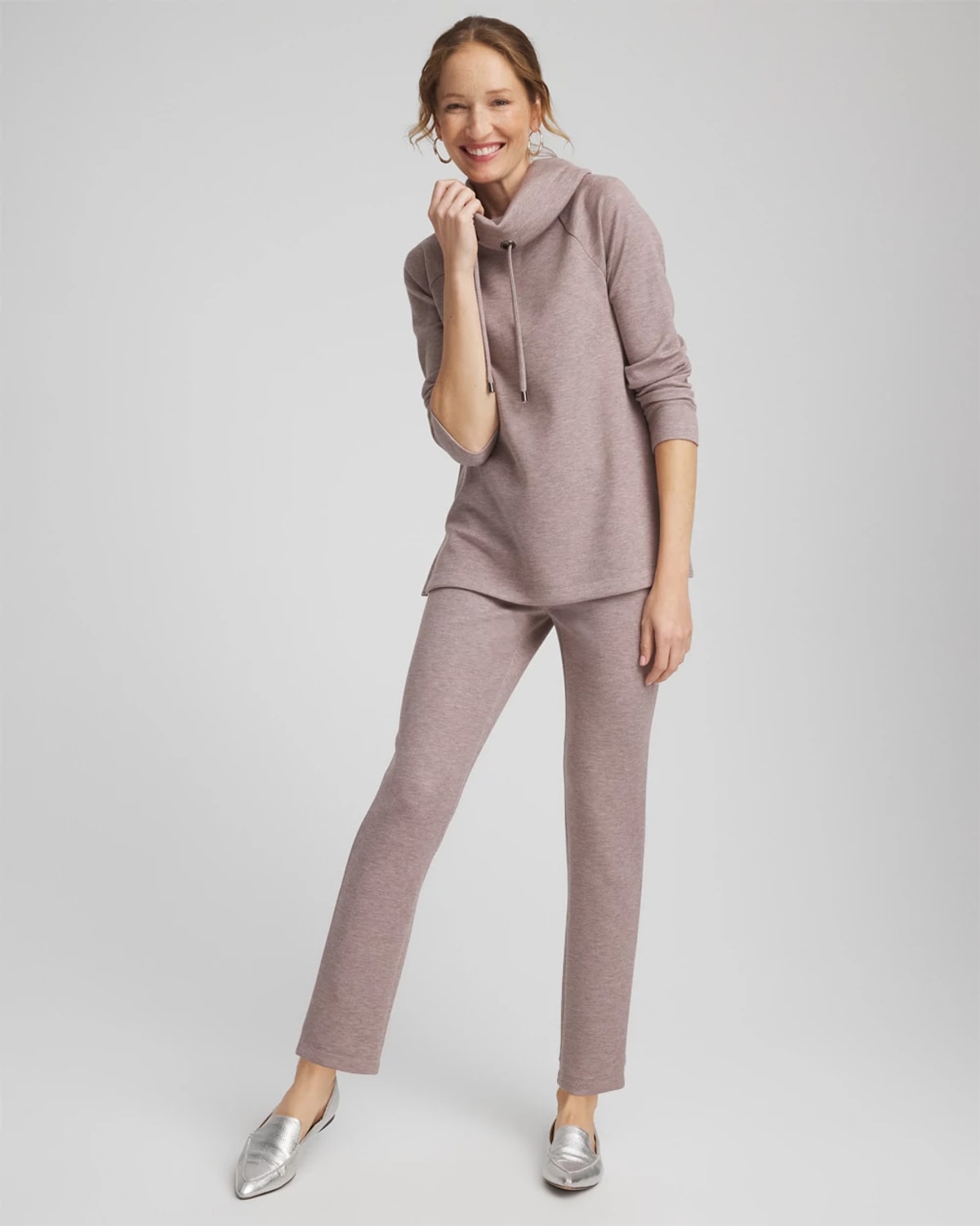 Chico's Soft Tunic In Taupe In Neutral