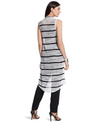 Alana Striped Long Sweater Vest