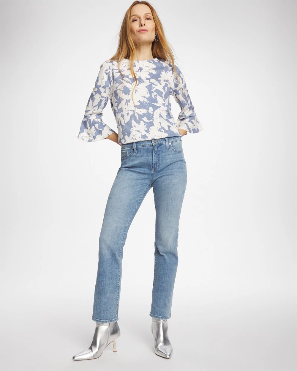 Girlfriend Cropped Flared Jeans