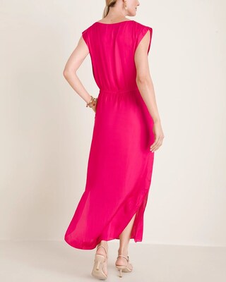 Tie-Waist Pocketed Maxi Dress