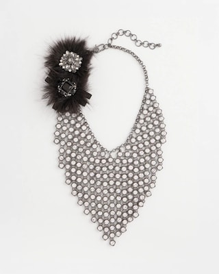 Chico’s Originals Convertible Crystal Statement Necklace