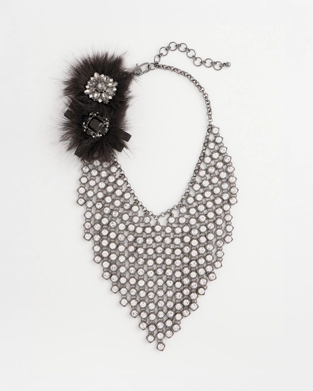 Chico’s Originals Convertible Crystal Statement Necklace