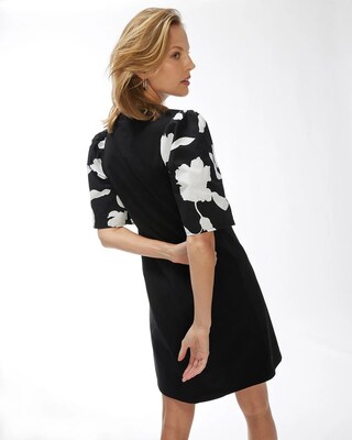 Knit Mix Bell Sleeve Dress