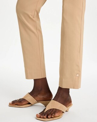 Brigitte™ Slim Button Hem Pants click to view larger image.