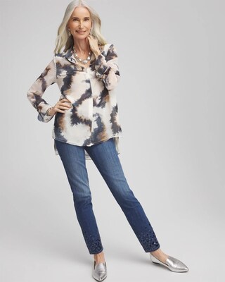 Tie-dye High-low Tunic click to view larger image.