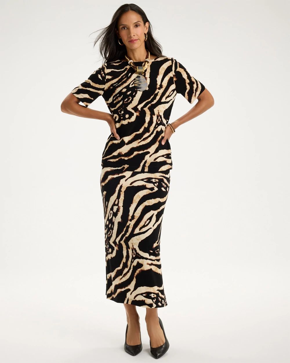 Travelers™ Safari Straight Neck Top