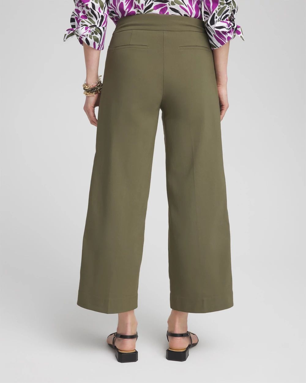 Brigitte Wide Leg Cropped Pants