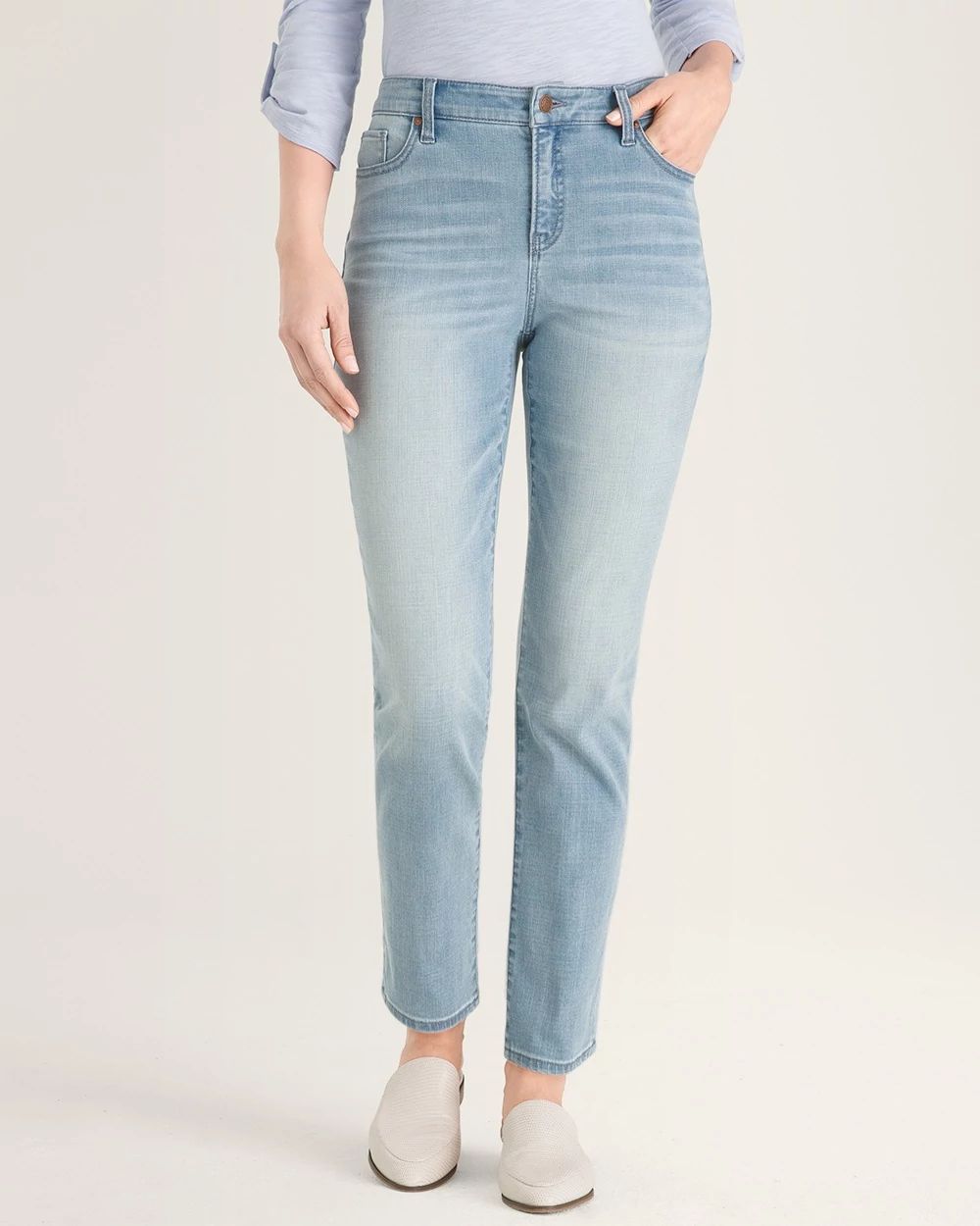 So Slimming Girlfriend Ankle Jeans