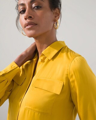 Sand Wash Satin Shirt