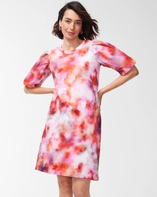 Zenergy French Terry Tie Dye Blouson Dress