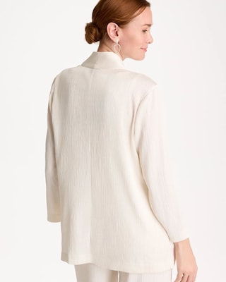 Travelers™ Pleated Chiffon Cardigan click to view larger image.