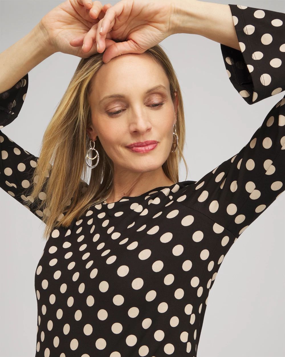 Touch of Cool™ Polka Dot Flare Tee