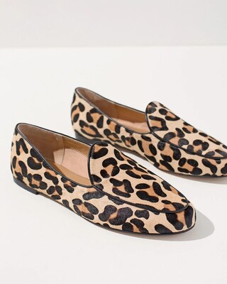 Leopard Print Haircalf Flats