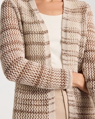 Pointelle Metallic Cardigan click to view larger image.