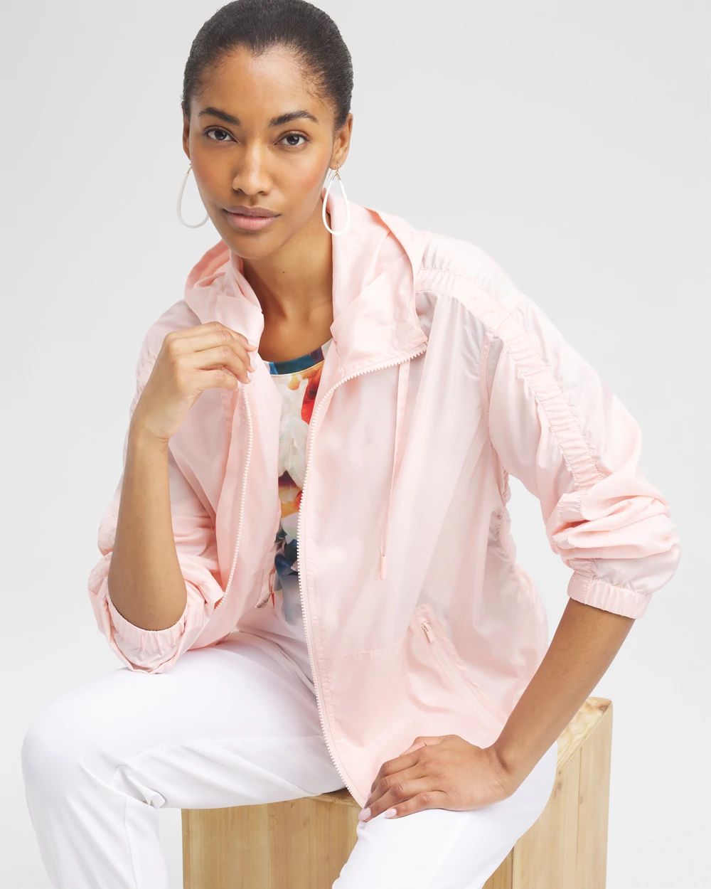 ® Shirred Sleeve Jacket click to view larger image.