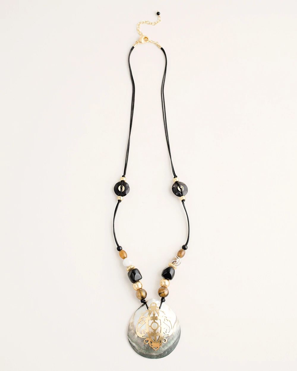 Mother-of-Pearl Pendant Necklace