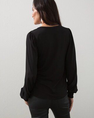 Touch of Cool Smocked Sleeve Tee