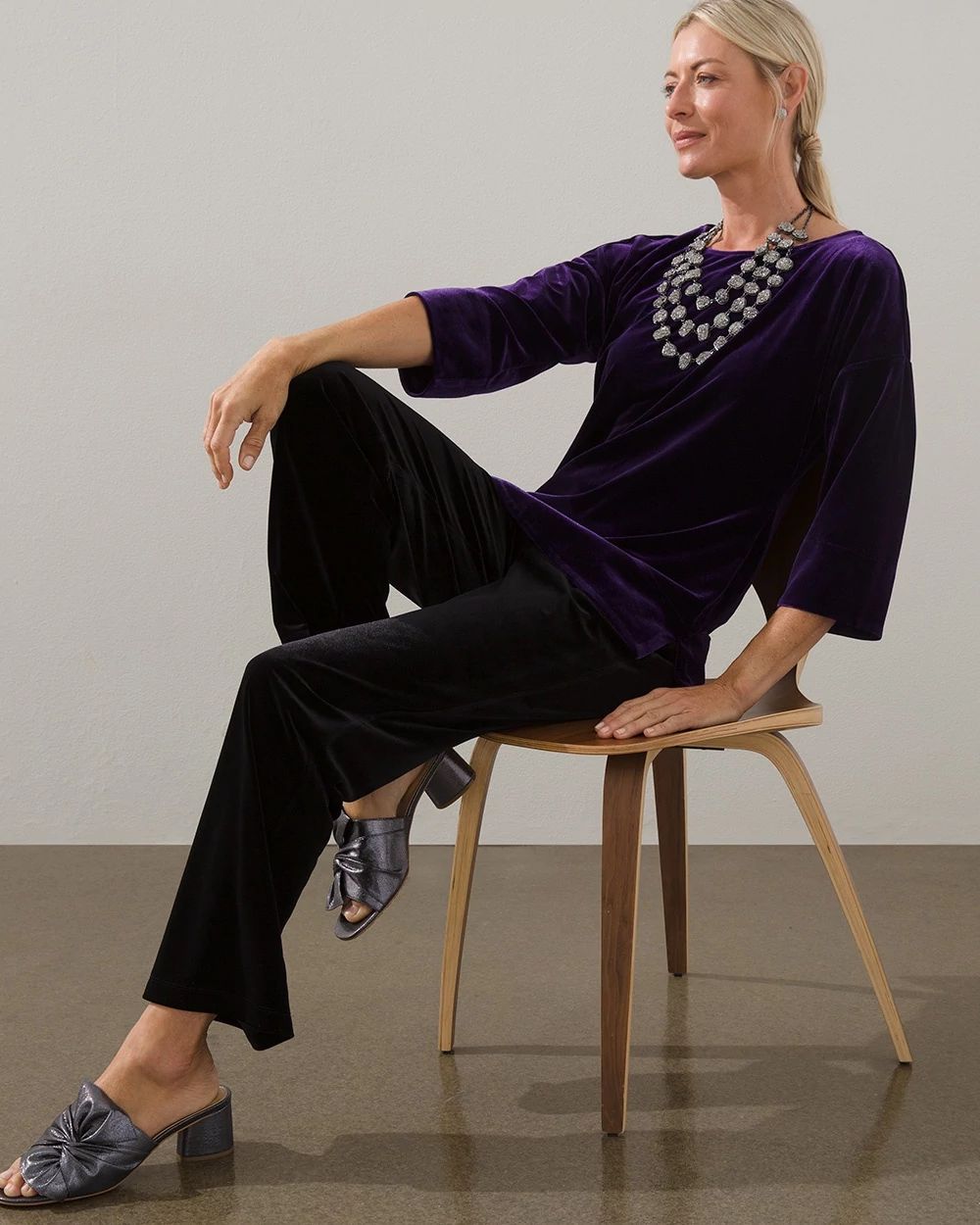Travelers Collection Velvet Pullover
