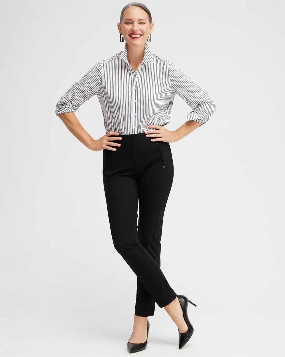 Juliet Lace Seam Ankle Pants