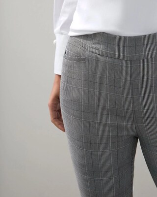 Brigitte Plaid Slim Ankle Pants