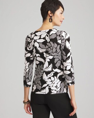 Touch of Cool™ Floral Square Neck Tee